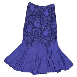 Vintage Carole Little Godet Midi Skirt